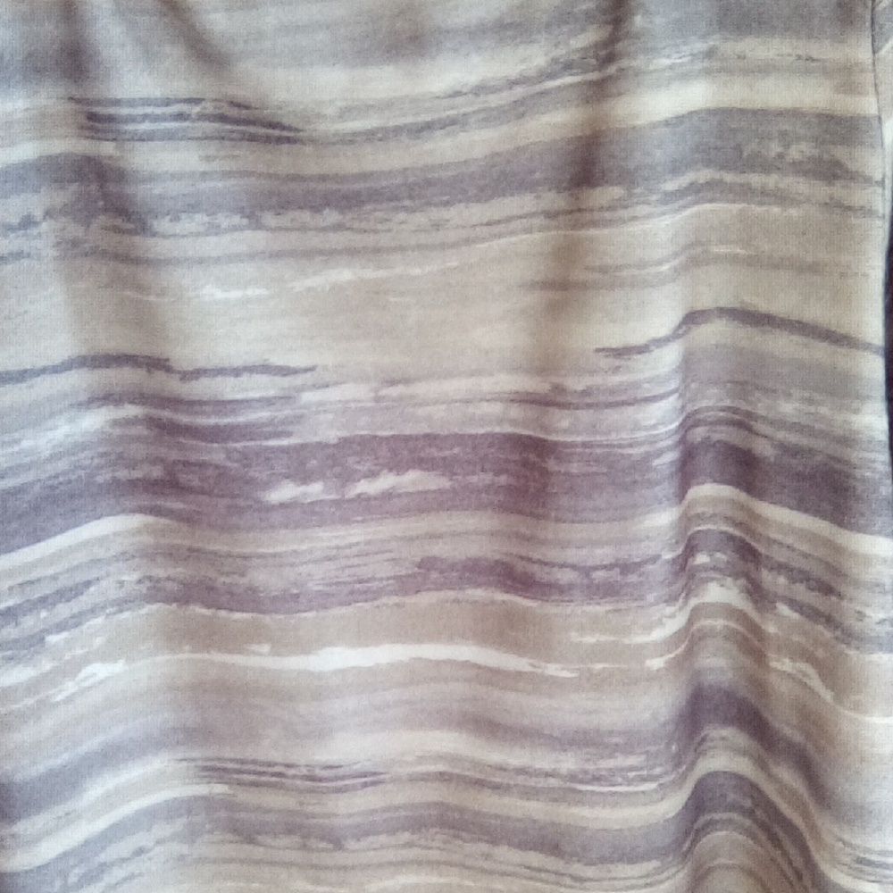 Ruby Rd. Women's Blouse in Subtle Gray and Cream - Picture 10 of 15